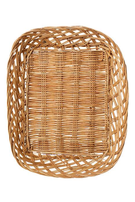 14.5" X 11" X 2.5" Tray Rectangular Willow Natural