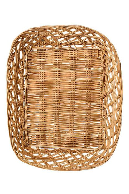 14.5" X 11" X 2.5" Tray Rectangular Willow Natural