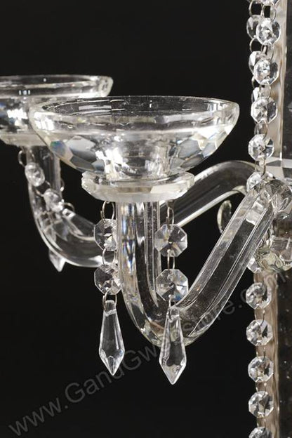 32" Crystal 5-lite Candelabrum W/beads Clear
