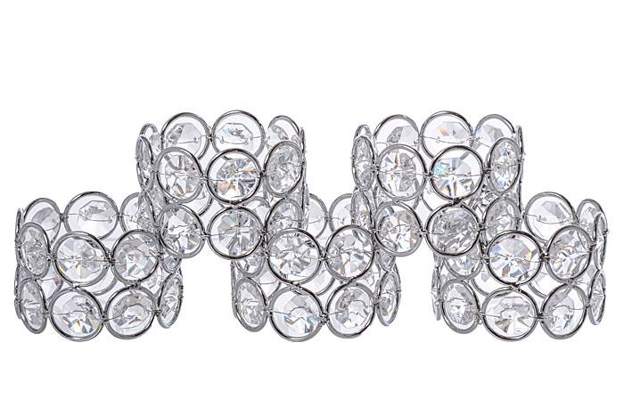Napkin Ring Silver Pkg/5