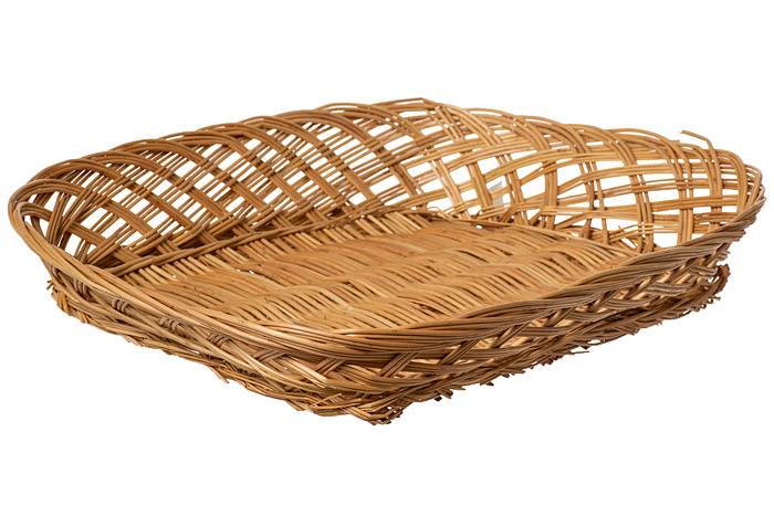 14.5" X 11" X 2.5" Tray Rectangular Willow Natural