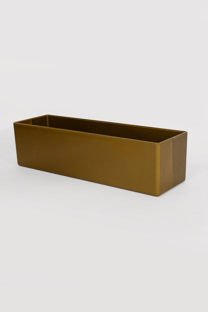 4.5" X 15" X 4" Rectangular Vases Gold
