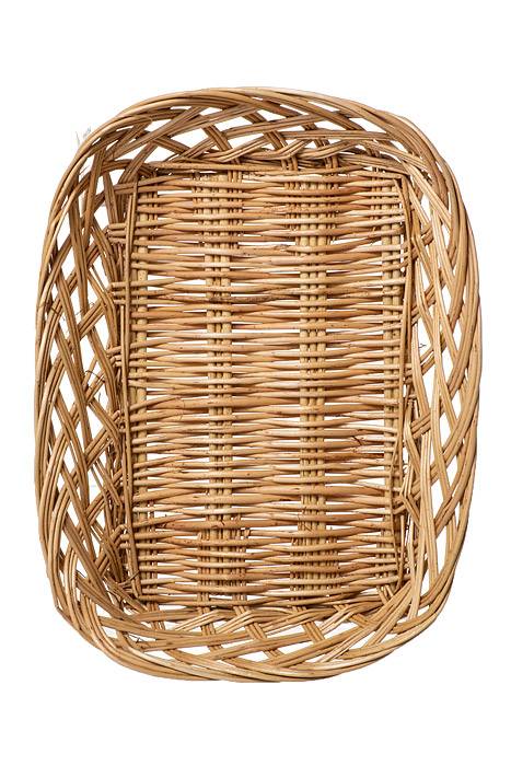 10" X 7.5" X 2.25" Tray Rectangular Willow Natural