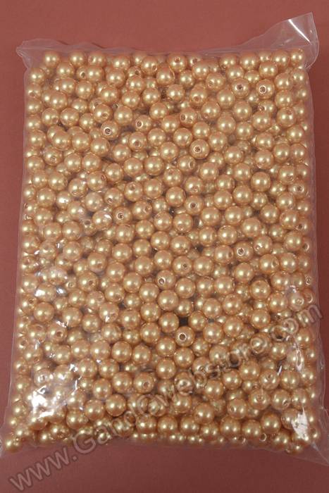 8mm Abs Pearl Beads Gold Pkg(500g)
