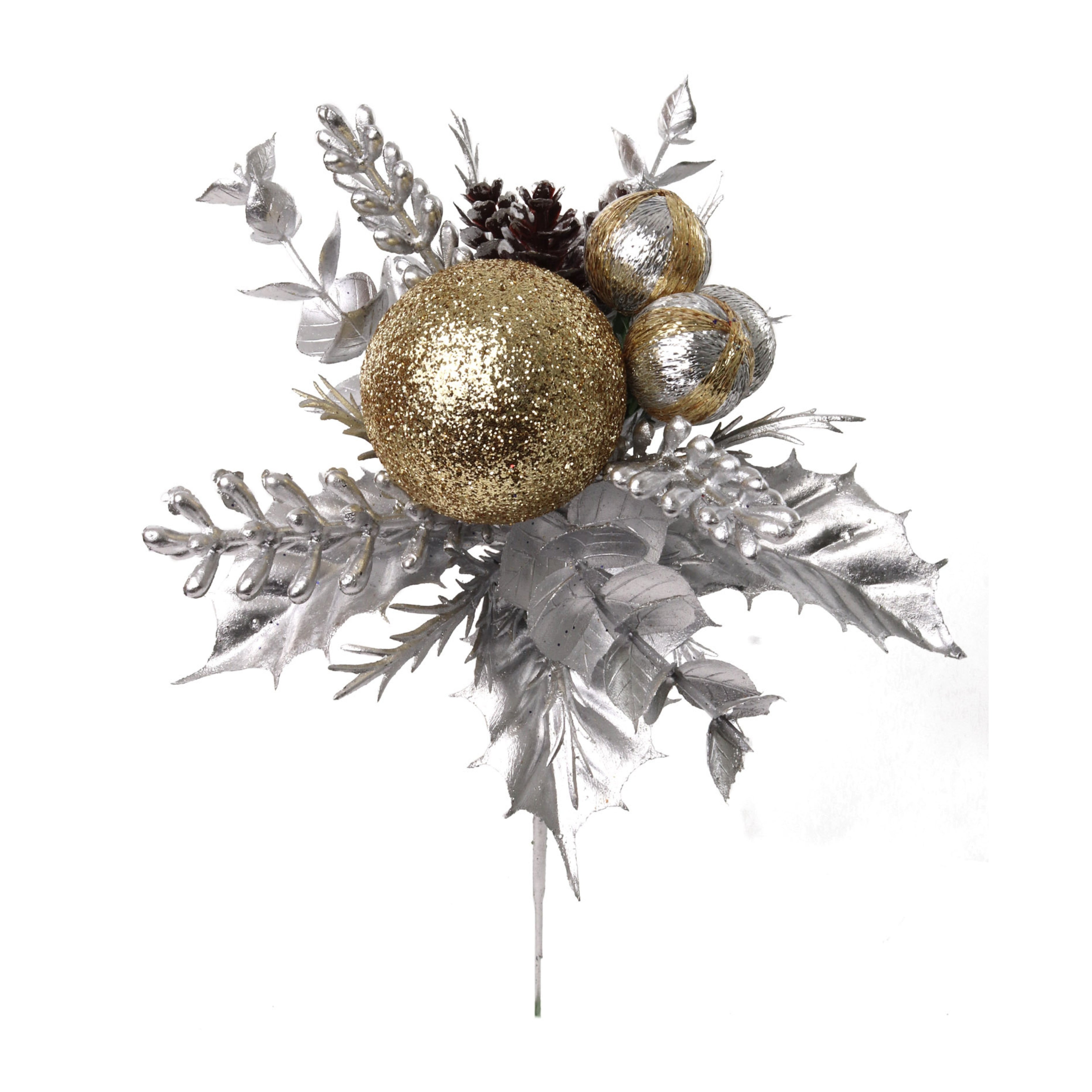 Ball/Pinecone/Wheat Pick- PKG12 Gold