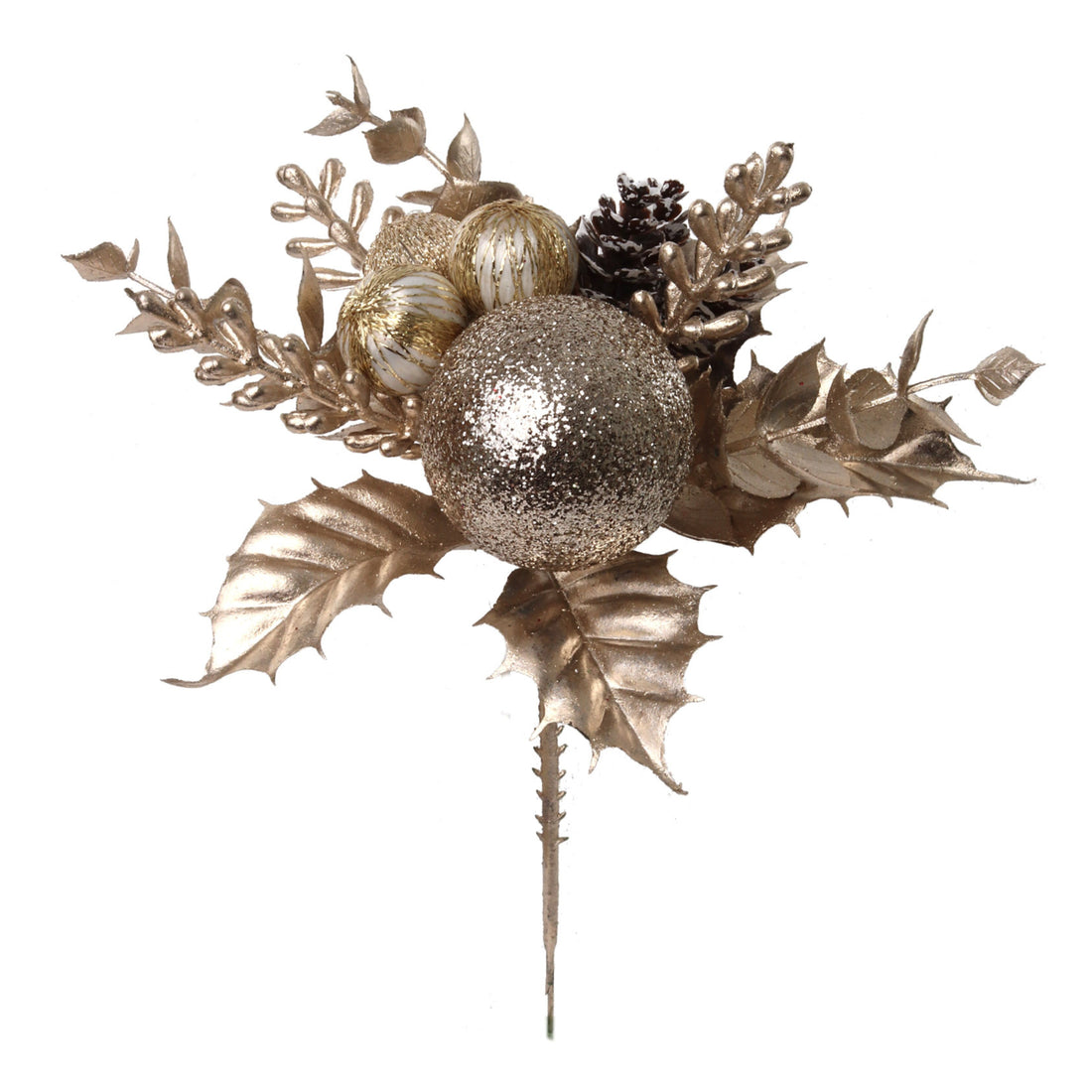 Ball/Pinecone/Wheat Pick - PKG12 Platinum