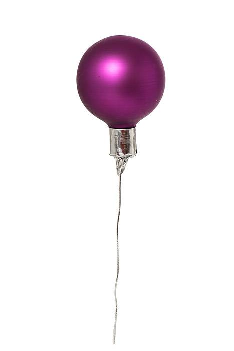 40mm Matte Glass Ball Purple Pkg/48