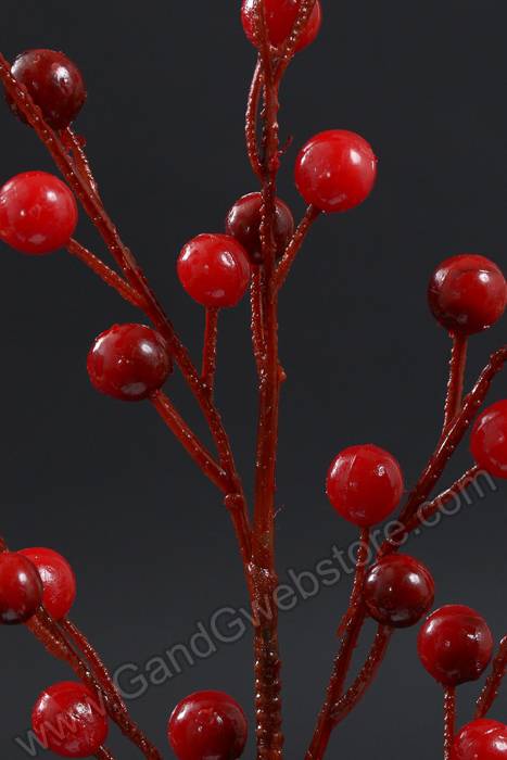 18&quot; Waterproof Berry Spray Red Pkg/6