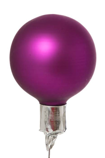 40mm Matte Glass Ball Purple Pkg/48
