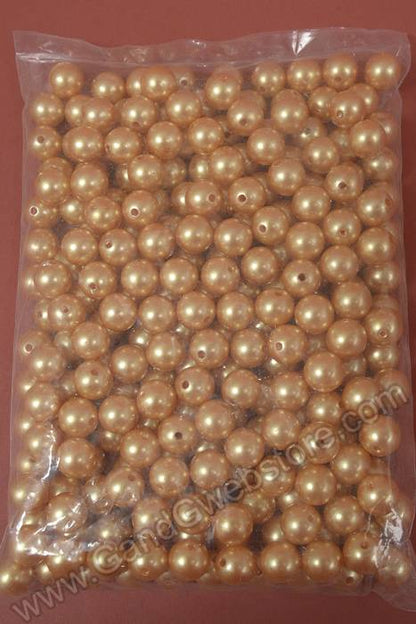 16mm Abs Pearl Beads Gold Pkg(500g)