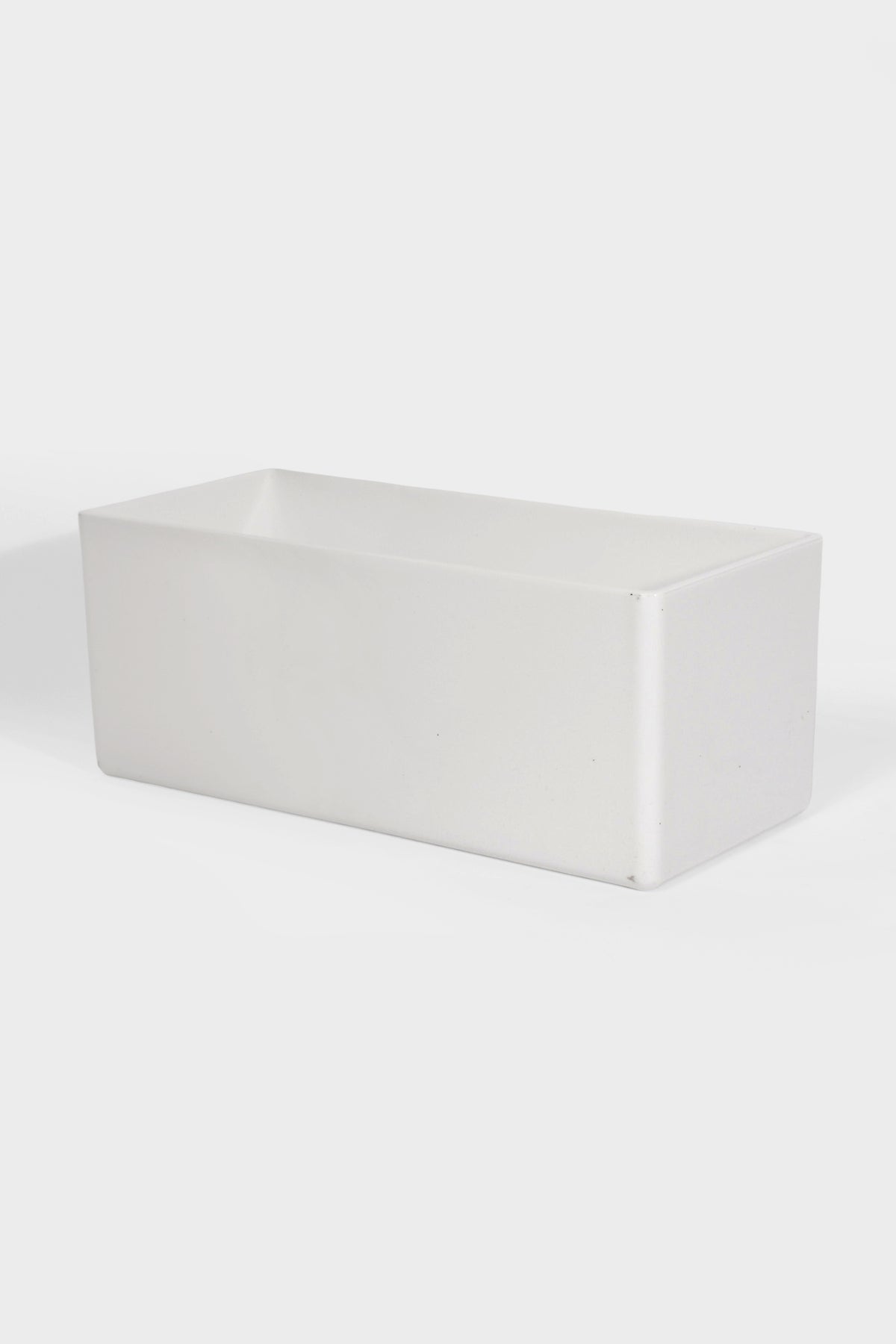 4.5" X 10" X 4" Rectangular Vase White