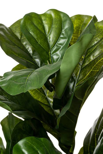 5ft Silk Fiddle Leaf Tree In Pot Green