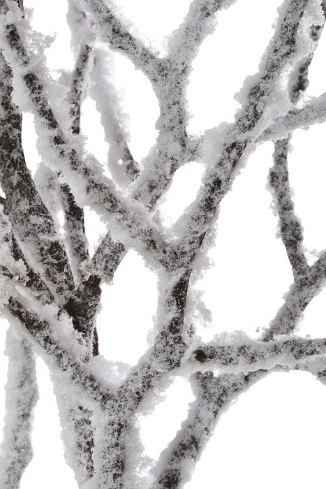 33" Snow Plastic Twig Tree Branch Brown/Snow