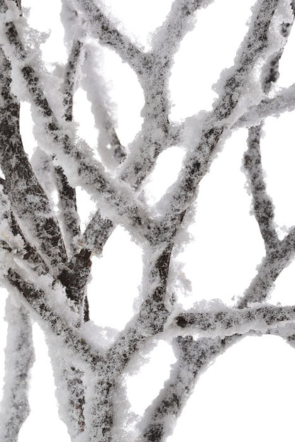33" Snow Plastic Twig Tree Branch Brown/Snow