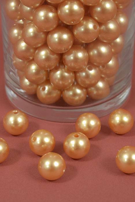 16mm Abs Pearl Beads Gold Pkg(500g)