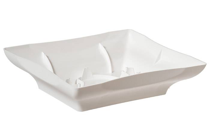 8 X 6.25 X 2" Centerpiece Tray White Pkg/12