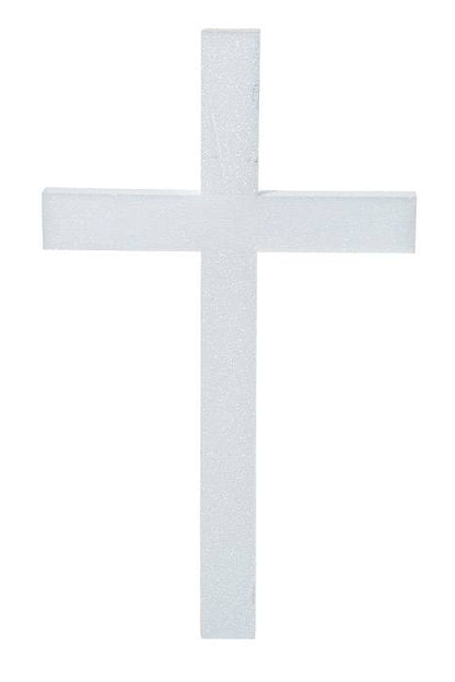 30&quot; Styrofoam Cross White