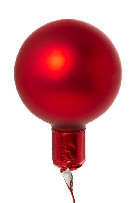 40mm Matte Glass Ball Red Pkg/48