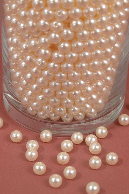 8mm Abs Pearl Beads Champagne Pkg(500g)