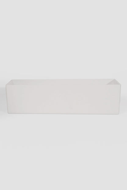 4.5" X 15" X 4" Rectangular Vases White