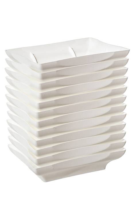 8 X 6.25 X 2&quot; Centerpiece Tray White Pkg/12