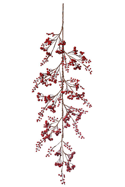 48" Waterproof Mixed Berry Garland Red