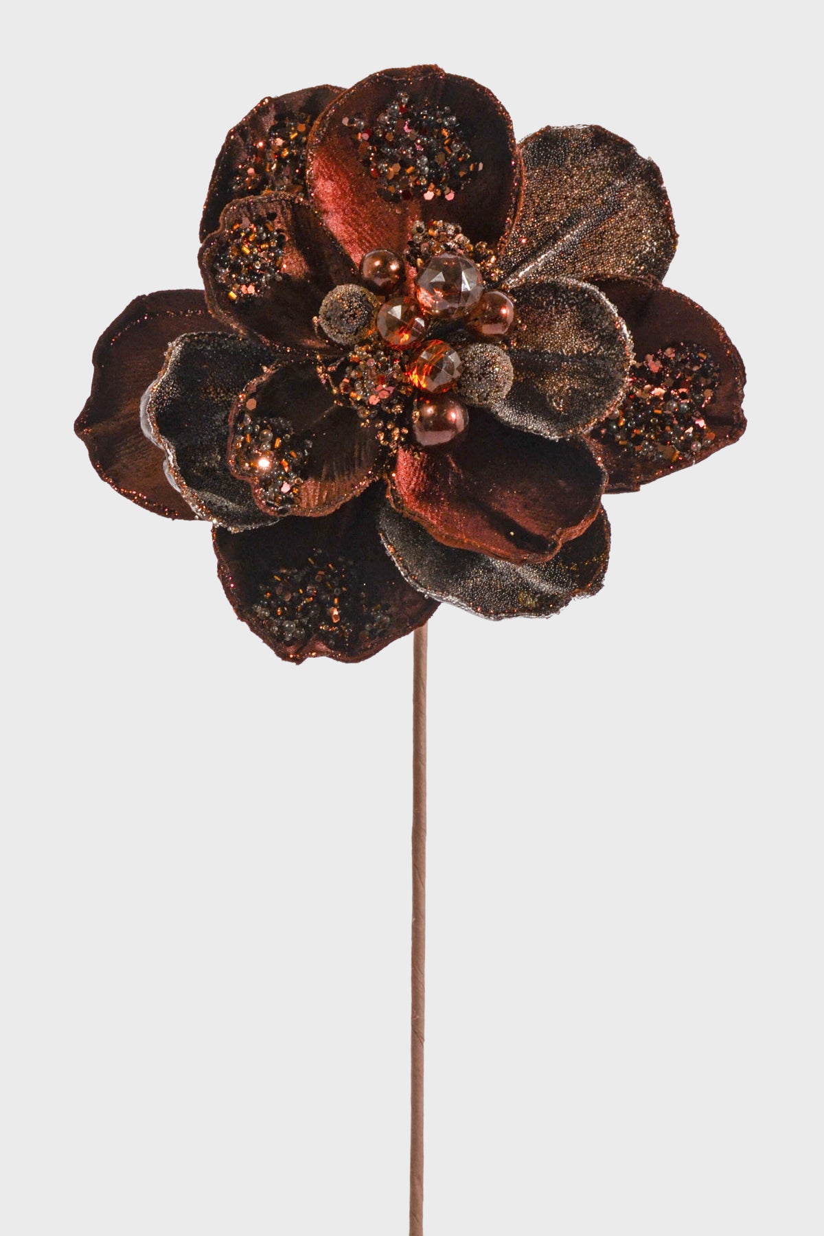 18" X 8" Jewel Magnolia Stem Chocolate