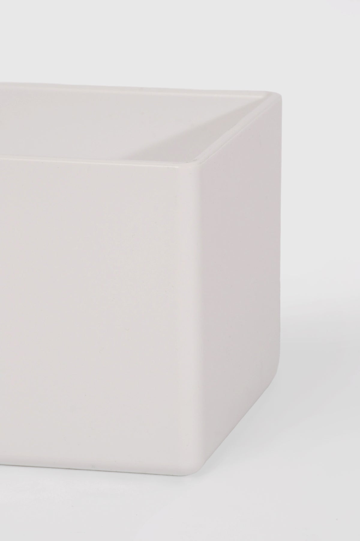 4.5" X 15" X 4" Rectangular Vases White