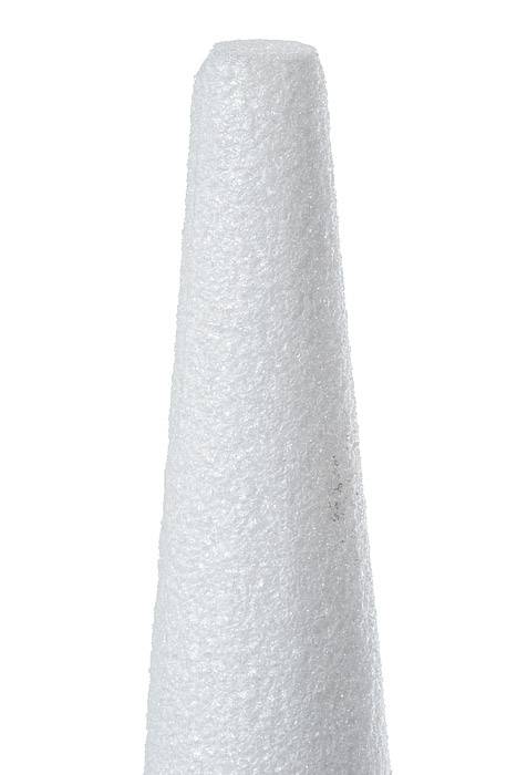 6" X 30" Styrofoam Cone White