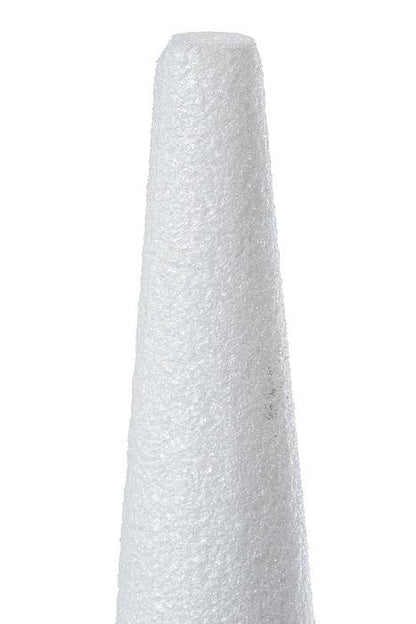 6" X 30" Styrofoam Cone White