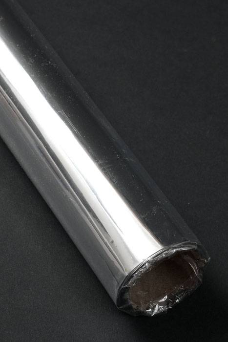 30" X 50ft Metalized Krystalphane Roll Silver/silver