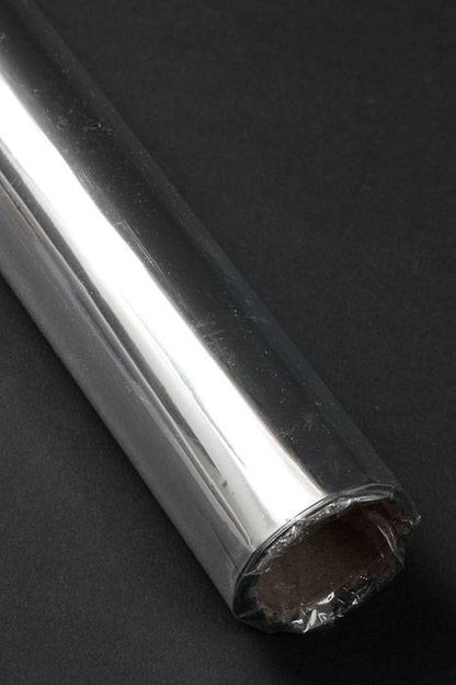 30" X 50ft Metalized Krystalphane Roll Silver/silver
