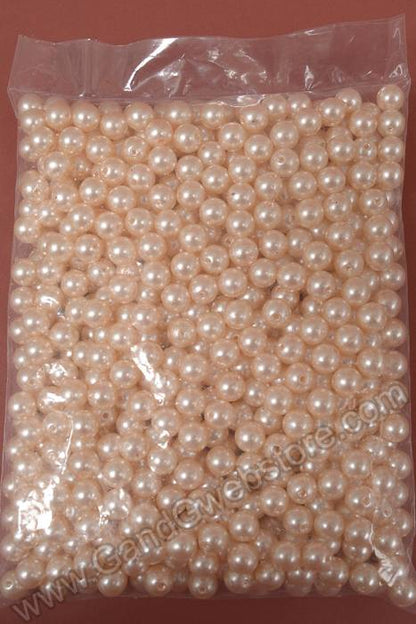 12mm Abs Pearl Beads Champagne Pkg(500g)