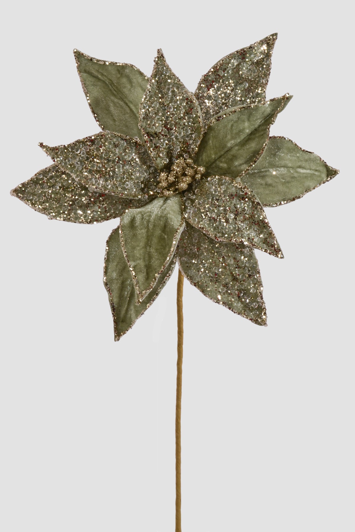 23" Poinsettia Stem Sage