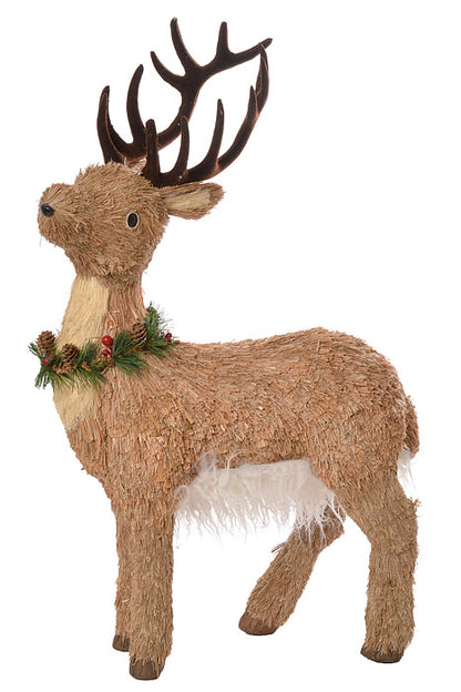 31" Straw Reindeer Natural
