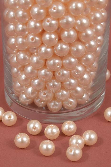 12mm Abs Pearl Beads Champagne Pkg(500g)