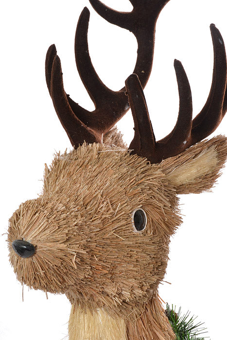31" Straw Reindeer Natural