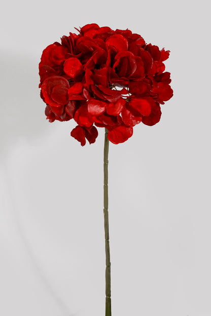 18.5" Real Touch Hydrangea Spray Red