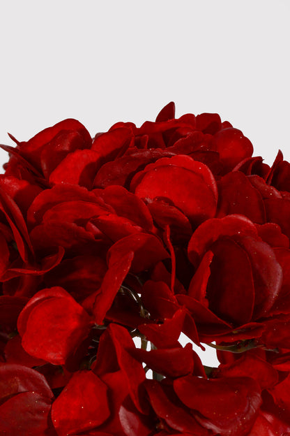 18.5" Real Touch Hydrangea Spray Red