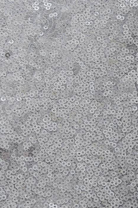 60&quot; X 5yds Sequin Netting Silver