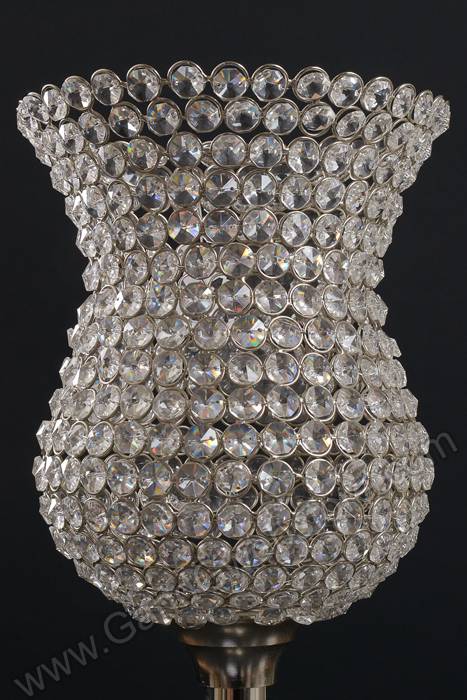 32.25" X 8.25" Crystal Globe On Stand Clear