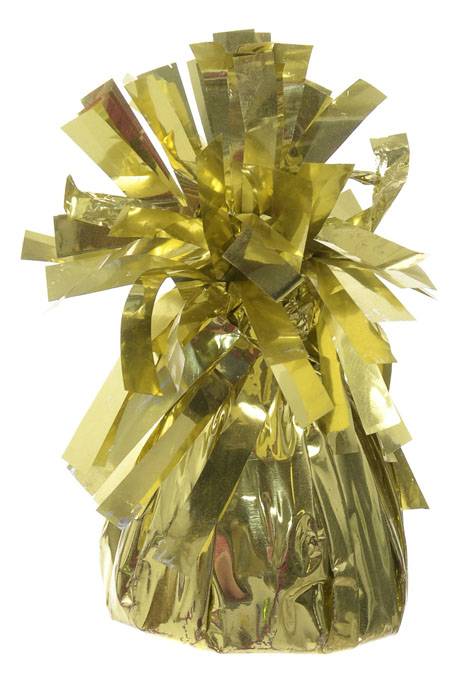 4&quot; X 2.5&quot; Metallic Balloon Weight Gold Pkg/12
