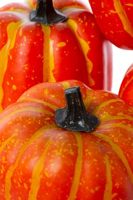 4" Harvest Pumpkin Orange Pkg/4