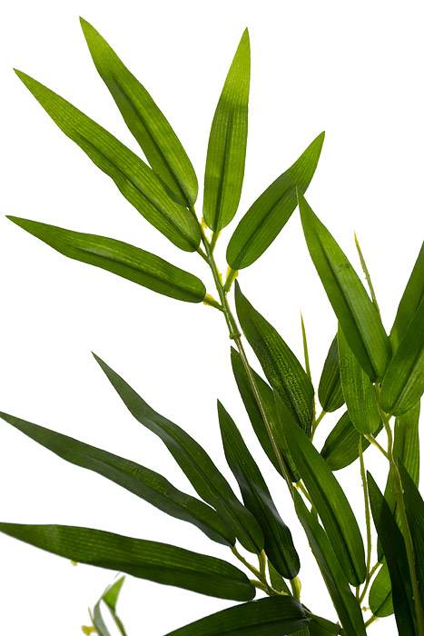 7ft Silk Mini Bamboo Tree In Pot Green