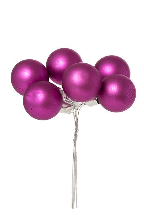 30mm Matte Glass Ball Purple Pkg/72