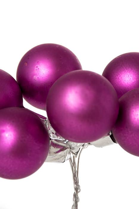30mm Matte Glass Ball Purple Pkg/72