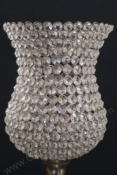 28.25" X 8.25" Crystal Globe On Stand Clear