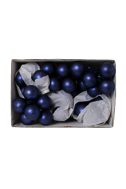 35mm Matte Glass Ball Royal Blue Pkg/72