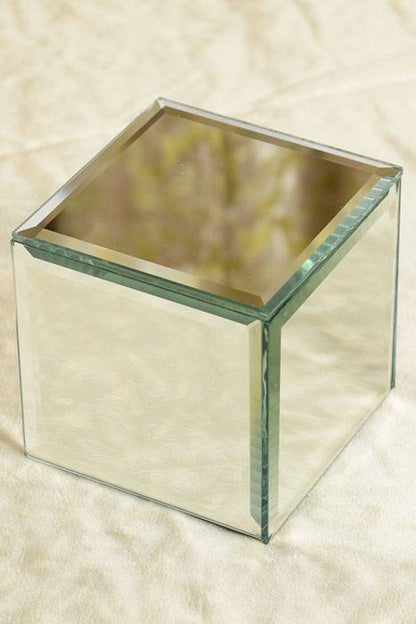 4" Cube Mirror Box Stand
