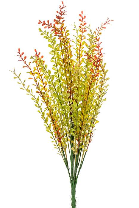 22&quot; Mini Leaves Bush Brown/green